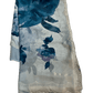 Teal Floral - Classic Satin Crepe Saree with Stone Work and Blouse Piece - UK stock - 24hr Dispatch - RS2535 VR - Prachy Creations