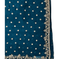Teal - Rich Saree with Stone Work Border and Blouse Piece - UK stock - 24hr Dispatch - RS2501 TH - Prachy Creations