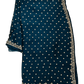 Teal - Rich Saree with Stone Work Border and Blouse Piece - UK stock - 24hr Dispatch - RS2501 TH - Prachy Creations
