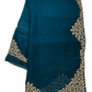 Teal - Rich Saree with Stone Work Border and Blouse Piece - UK stock - 24hr Dispatch - RS2511 TA - Prachy Creations
