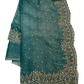 Turquoise Blue - Classic Saree with Thread Work Border and Blouse Piece - UK stock - 24hr Dispatch - RS2529 JR - Prachy Creations