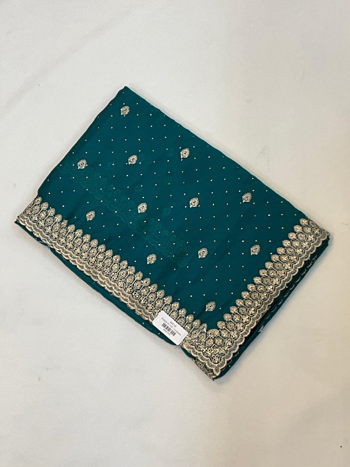 Turquoise Blue - Fancy Party Saree with Blouse Piece - UK stock - 24hr Dispatch - SP2603 VY - Prachy Creations