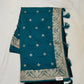 Turquoise Blue - Fancy Party Saree with Blouse Piece - UK stock - 24hr Dispatch - SP2616 VJ - Prachy Creations