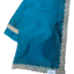 Turquoise Blue - Saree with Thread / Stone Work and Blouse Piece - UK stock - 24hr Dispatch - SP2612 KR - Prachy Creations