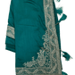 Turquoise - Classic Saree with Thread / Stone Work and Blouse Piece - UK stock - 24hr Dispatch - RS2506 VP - Prachy Creations