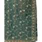 Turquoise - Rich Bridal Saree with Allover Embroidery and Blouse Piece - UK stock - 24hr Dispatch - RS2519 JT - Prachy Creations