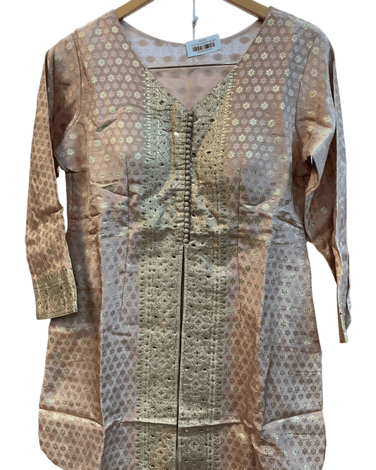 UK 12 / 38" - Baby Pink - Ladies Sharara / Palazzo Trousers Suit - UK Stock - Sangeet / Henna / Weddings - OC21195 VA - Prachy Creations