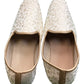 Very comfortable Cream Brocade Loafer Style Indian Mens shoes - Mojari, Khossay - YD2305 - Prachy Creations