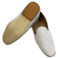 Very Comfortable Cream Brocade Loafer Style Mojri - Indian Mens shoes - Mojari , Khossay - YD2505 C - Prachy Creations
