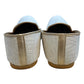Very Comfortable Cream Brocade Loafer Style Mojri - Indian Mens shoes - Mojari , Khossay - YD2505 C - Prachy Creations