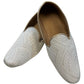 Very Comfortable Cream Brocade Loafer Style Mojri - Indian Mens shoes - Mojari , Khossay - YD2505 C - Prachy Creations
