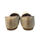 Very Comfortable Gold Brocade Loafer Style Mojri - Indian Mens shoes - Mojari , Khossay - YD2503 C - Prachy Creations