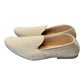 Very Comfortable Gold Brocade Loafer Style Mojri - Indian Mens shoes - Mojari , Khossay - YD2603 - Prachy Creations