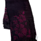 Wine / Black Floral - Classic Satin Crepe Saree with Stone Work and Blouse Piece - UK stock - 24hr Dispatch - RS2537 TV - Prachy Creations