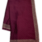 Wine - Classic Satin Crepe Saree with Stone Work and Blouse Piece - UK stock - 24hr Dispatch - RS2531 VY - Prachy Creations