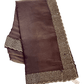 Wine / Purple - Classic Saree with Stone Work Border and Blouse Piece - UK stock - 24hr Dispatch - RS2538 VP - Prachy Creations