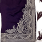 Wine / Purple - Classic Saree with Thread / Stone Work and Blouse Piece - UK stock - 24hr Dispatch - RS2506 VP - Prachy Creations