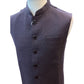 Wine / Purple - Self Brocade - Premium Suede Feel Mens Indian Waistcoat - UK Stock - 24 hr Dispatch - VNS-JKT697/17 10KP25 - Prachy Creations
