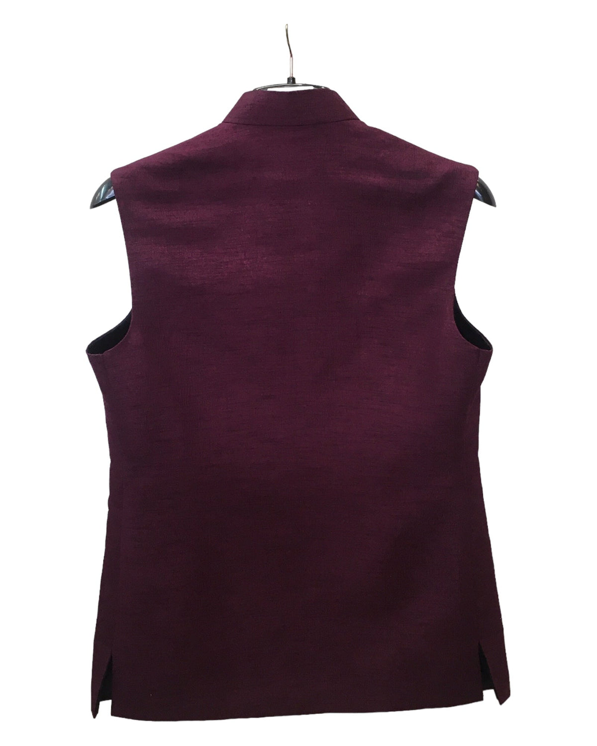 Wine - Rich Handloom Mens Waistcoat / Bandi - Bollywood - HHF2404 KV 0624 - Prachy Creations