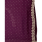 Wine - Rich Saree with Stone Work Border and Blouse Piece - UK stock - 24hr Dispatch - RS2509 VA - Prachy Creations