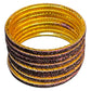 Wine - Set of 8 Stone Bangles - M to XXL - HAN2601 07Ka26 - Prachy Creations
