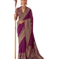 Wine - Traditional Block Printed Dupion Silky Saree with Blouse Piece - UK Stock - 2/3 days Delivery 12KC25 K910 - Prachy Creations