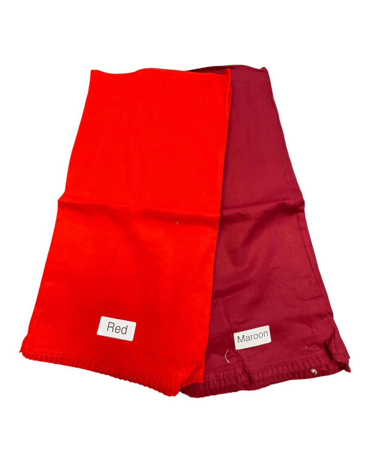 XL Cotton Saree Petticoats in Red & Maroon