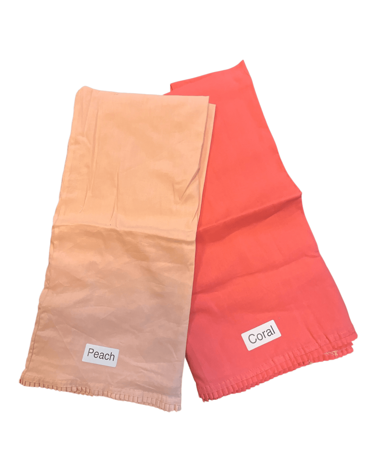 XL Cotton Saree Petticoats in Peach & Coral