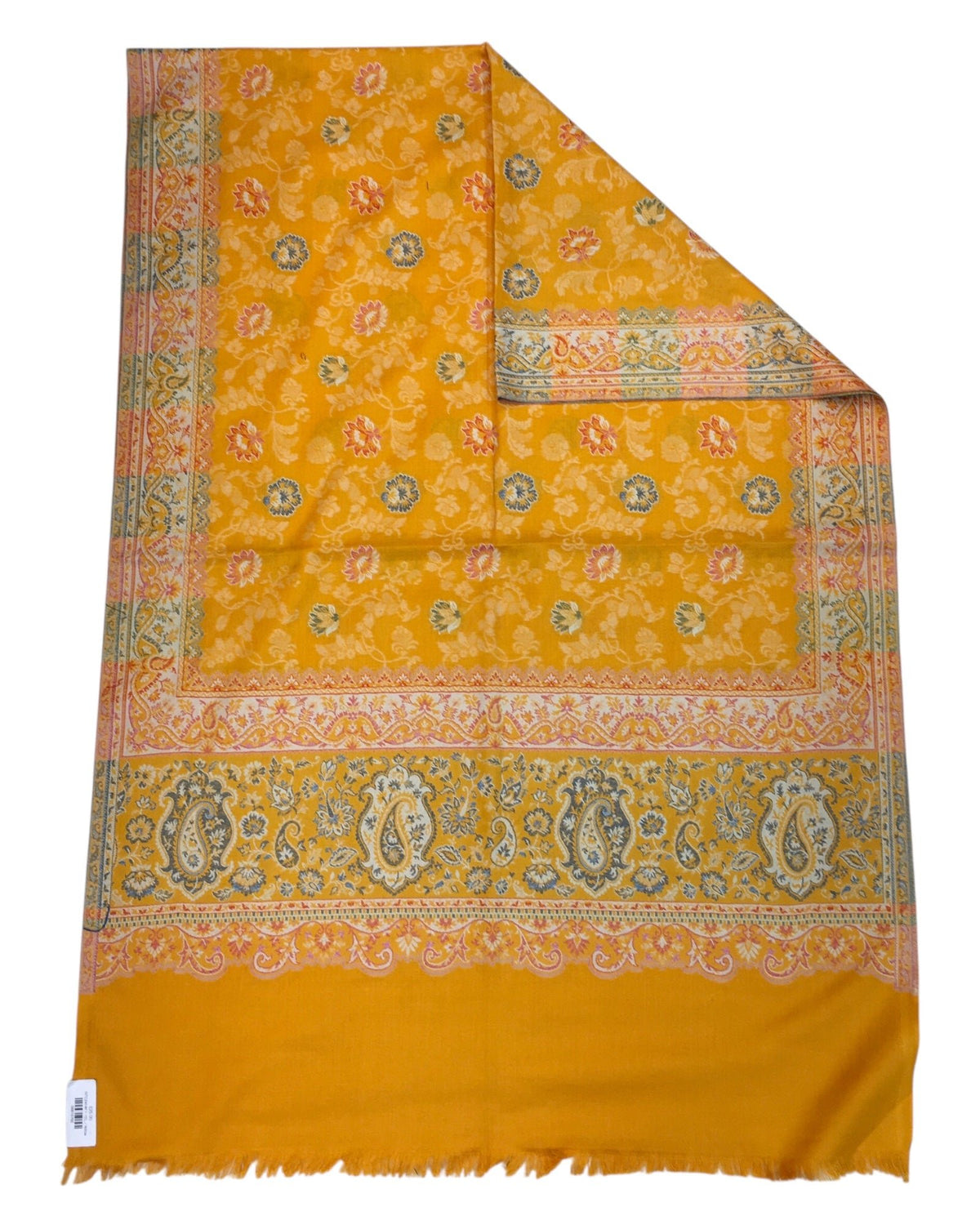 Yellow - Soft Art Wool Handloom Woven Shawl - (P350) 11KY24 NTC2414 - Prachy Creations
