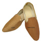 Very comfortable Gold Mojri - Indian Mens shoes - Bollywood - Weddings - Fancy Dress - Mojari, Khossay - Prachy Creations