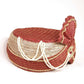 Red / gold Crushed net Turban 201 - 1401 H0416 - Prachy Creations