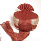 Red / gold Crushed net Turban 201 - 1401 H0416 - Prachy Creations