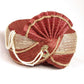 Red / gold Crushed net Turban 201 - 1401 H0416 - Prachy Creations