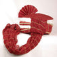 Red / Cream Crushed Tissue Turban 204 - 1407 H0416 - Prachy Creations
