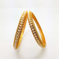 Pair of Gold finish Pearl Bangles - 4 sizes - Bollywood - Weddings -  AE180901VP 0918 - Prachy Creations