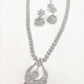 Long necklace & Earrings set - Bollywood - Weddings - AVON5006 VV0919 - Prachy Creations