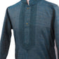 Bollywood - Boys Kurta set with churidar trousers, Turquoise - Adhir AP0319 - Prachy Creations