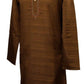 Kurta set made using handloom material with thread work - Chev KY0315 - Prachy Creations