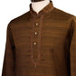 Kurta set made using handloom material with thread work - Chev KY0315 - Prachy Creations