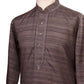 Kurta set made using handloom material with thread work - Chev KY0315 - Prachy Creations