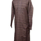 Kurta set made using handloom material with thread work - Chev KY0315 - Prachy Creations