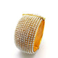 HR400 r - Hand made Openable Pearl Kada, Bridal, Weddings, Bollywood - Prachy Creations