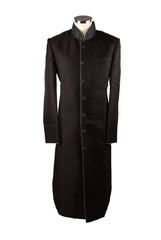 Simple Black Sherwani SW101 - Prachy Creations