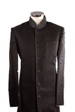 Simple Black Sherwani SW101 - Prachy Creations