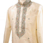Classy Raw silk kurta set with antique embroidery on the neck and sleeves - CK 1800 - Prachy Creations