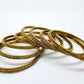 Set of Antique Finish LCT Gold stone bangles (set of 8) - JAN1608KP-LCT - Prachy Creations