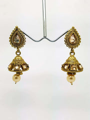 Small Jhumki Earrings - Bollywood - Fancy Dress - KAJ576VP 0918 - Prachy Creations