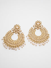 Reverse Stone Quality Antique Gold Finish Earrings - Bollywood - Fancy Dress - MNA236 P0919 - Prachy Creations