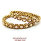 MNA46 jp - Pair of quality Reverse stone Bangles , Weddings, Bollywood - Prachy Creations