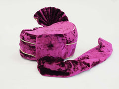 Well made Purple Velvet Turban 05C17 -  Bollywood Party, Weddings Fancy Dress PC635PUR - Prachy Creations
